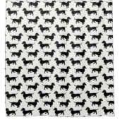 Dackel-Muster Duschvorhang (Vorderseite)