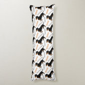 Dackel-Muster Seitenschläferkissen (Rückseite (Vertikal))