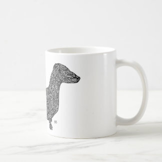 Dackel-Muster-Tasse Kaffeetasse
