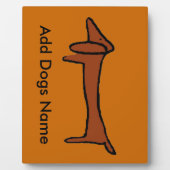 Dackel, Name hinzufügen Fotoplatte (Vorderseite)