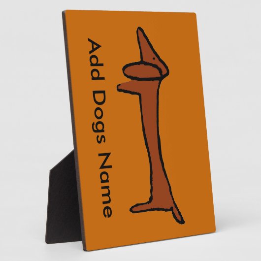 Dackel, Name hinzufügen Fotoplatte (Seite)