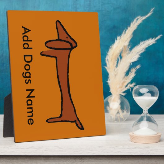 Dackel, Name hinzufügen Fotoplatte (Seite)