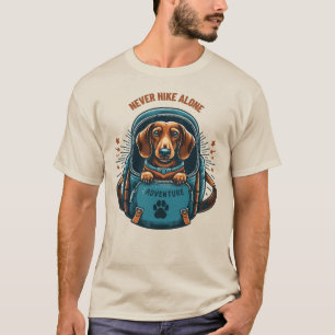 Dackel nie allein wandern T-Shirt