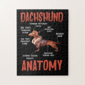 Dackel Niedlich für Dackel Dackel Liebe Anatomie Puzzle (Vertikal)