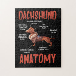 Dackel Niedlich für Dackel Dackel Liebe Anatomie Puzzle