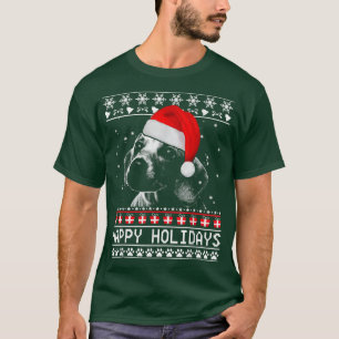 Dackel Niedlich Happy Holidays Weihnachtsweih Hund T-Shirt