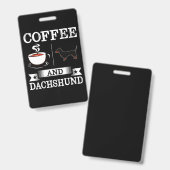 Dackel Niedlich Hund Ausweis (Vorder- & Rückseite)