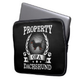 Dackel Niedlich Hund Laptopschutzhülle (Vorderseite Links)