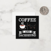 Dackel Niedlich Hund Mitteilungskarte (Vorderseite/Rückseite Beispiel)