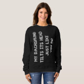 Dackel Niedlich Männer Kinder Sweatshirt (Vorne ganz)