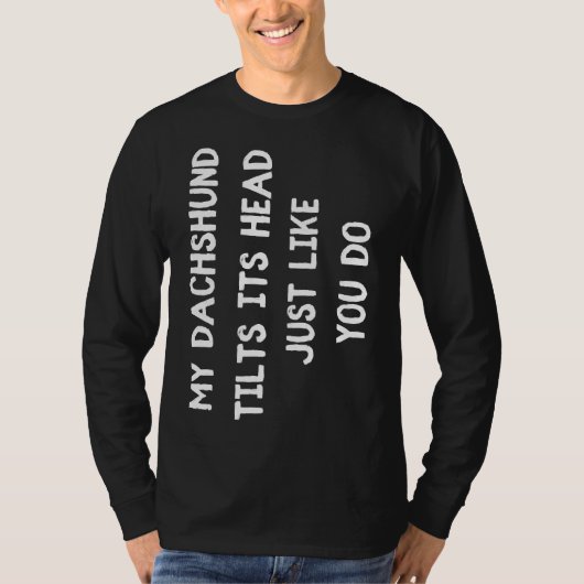 Dackel Niedlich Männer Kinder T-Shirt (Vorderseite)