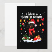 Dackel Niedlich Weihnachten Dankeskarte (Vorne/Hinten)