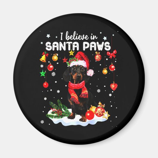 Dackel Niedlich Weihnachten Magnet (Vorne)