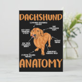 Dackel Niedliche Geschenke Dackel Dackel Liebhaber Dankeskarte (Stehend Vorderseite)