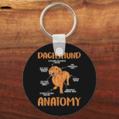 Dackel Niedliche Geschenke Dackel Dackel Liebhaber Schlüsselanhänger (Vorderseite)