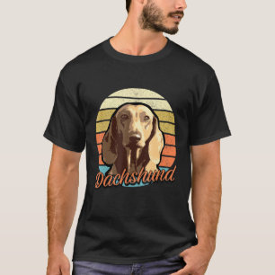 Dackel - Niedliche Weiner Dog Liebe Vintag Retro I T-Shirt
