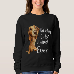 Dackel Niedlicher Tierliebhaber Welpenfunn Sweatshirt