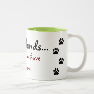 Dackel… niemand kann gerade ein haben! zweifarbige tasse