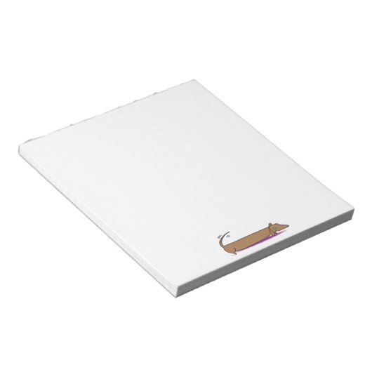 Dackel Notizblock (angewinkelt)