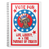 Dackel Notizblock (Vorderseite)