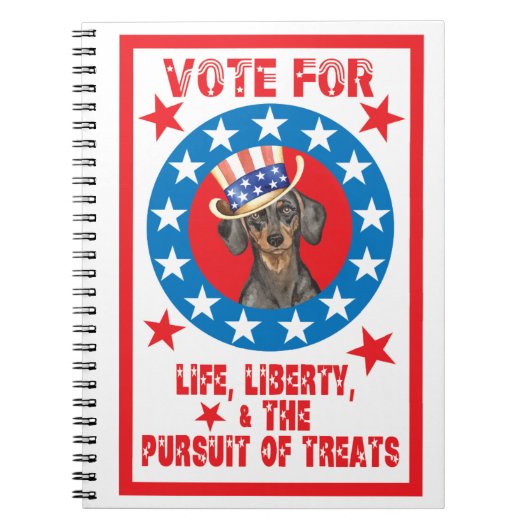 Dackel Notizblock (Vorderseite)