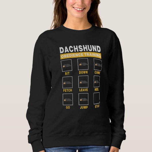 Dackel Obedience Training Dog Guide to Trainer Sweatshirt (Vorderseite)