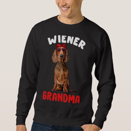 Dackel Oma Funny Dackel Oma Dackel Dog L Sweatshirt (Vorderseite)