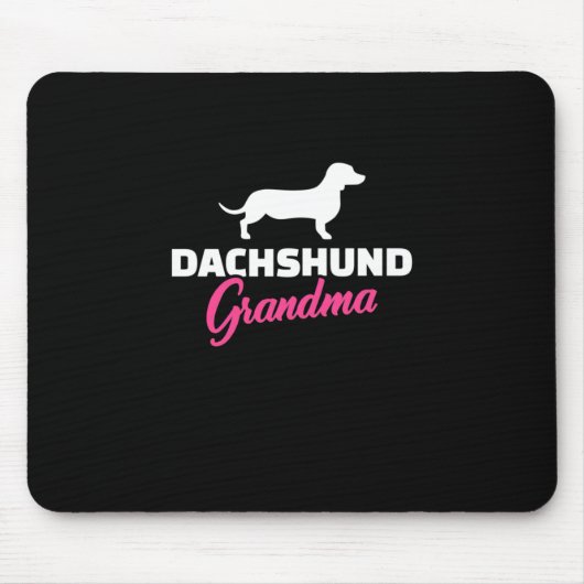 Dackel Oma Mousepad (Vorne)