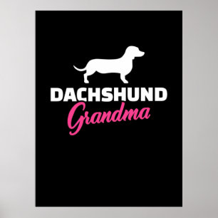 Dackel Oma Poster