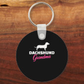 Dackel Oma Schlüsselanhänger (Vorderseite)