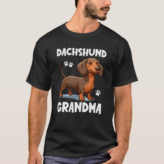 Dackel Oma T-Shirt (Vorderseite)