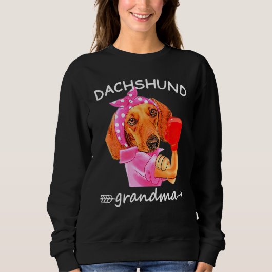 Dackel Oma Würstchen Dog Weiner Dog Sweatshirt (Vorderseite)
