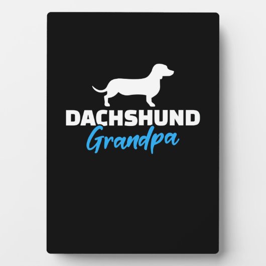 Dackel Opa Fotoplatte (Vorderseite)