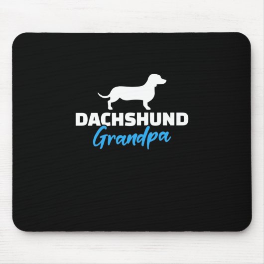 Dackel Opa Mousepad (Vorne)
