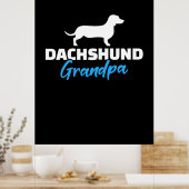 Dackel Opa Poster (Küche)