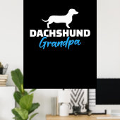 Dackel Opa Poster (Heimbüro)
