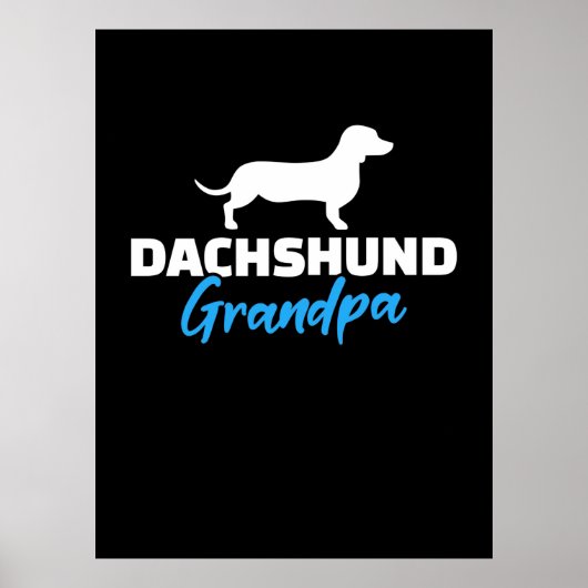 Dackel Opa Poster (Vorne)