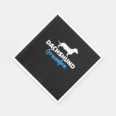 Dackel Opa Serviette (Ecke)