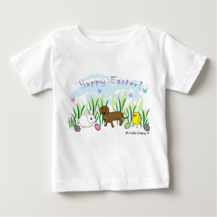 Dackel Ostern Baby T-shirt
