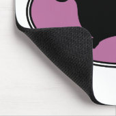 Dackel-ovales Rosa Mousepad (Ecke)