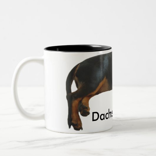 Dackel Pa Sleepy Puppy Tasse (Links)