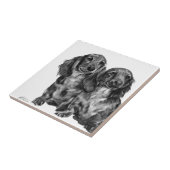 Dackel-Paare Fliese (Seite)