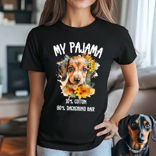 Dackel Pajama Spaß T-Shirt
