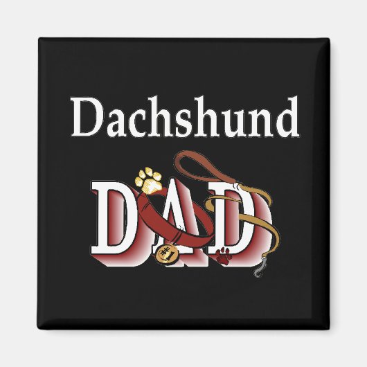 Dackel Papa Magnet (Vorne)