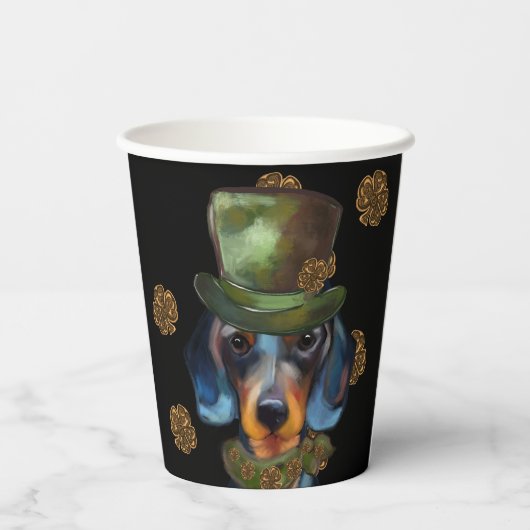 Dackel Pappbecher (Rückseite)