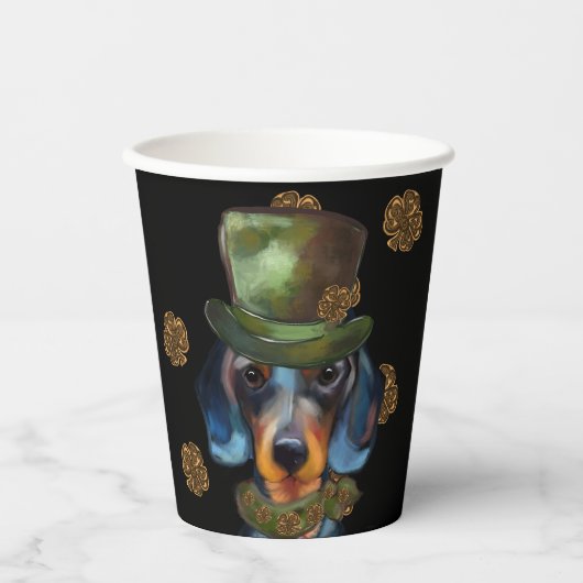 Dackel Pappbecher (Vorderseite)