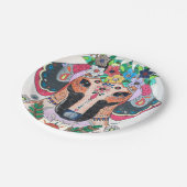 Dackel Pappteller (Schrägansicht)