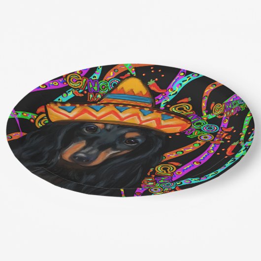 DACKEL PAPPTELLER (Schrägansicht)