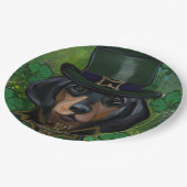 Dackel Pappteller (Schrägansicht)