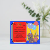 Dackel Party Birthday Barker Einladung (Stehend Vorderseite)